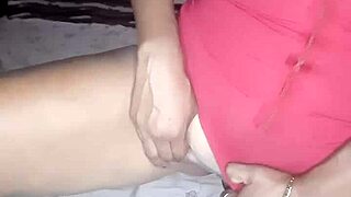 Short white transparent dress of my sister-in-law reveals her body in see-through fabric