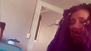 pretty purple dreadhead college girl forsakenangel gets fucked in debut 😈