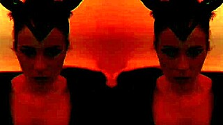 Halloween witch with big tits drives you wild in costume