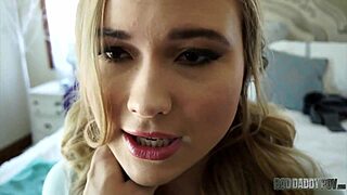 Alyssa Cole Drains Stepdaddy's Cock!