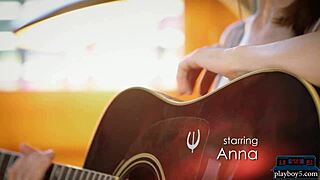 this hot teen strips naked in nature while performing a song