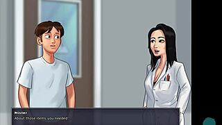 Summertime saga 31 • busty blonde roxxy in the shower with big tits and boobs 😍