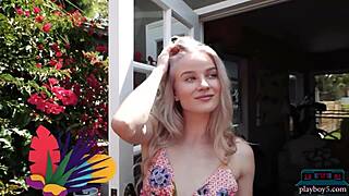 petite teen roxy shaw strips in garden revealing small tits and ass