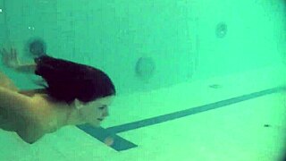 Natalia Kupalka Swimming Naked Underwater