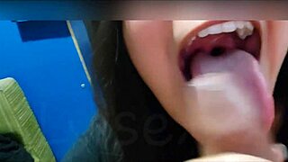 Playing holiday Fortnite with her cousin goes naughty for Mexican girl