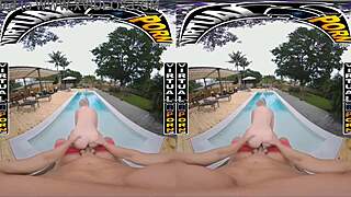 in the garage, blonde teen britt blair gets fucked hard in virtual reality