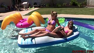 college girlfriends explore each other with dildos in a steamy session. they lick and toy passionately.