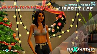 Winter Holiday With Liberty Lee In Sims 4