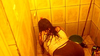 The pornstar asks, with my tattooed big ass and boobs, should i wash the bathroom solo during quarantine?