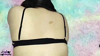 Latina teen 18+ gives blowjob and sex to man who discovered her porn career