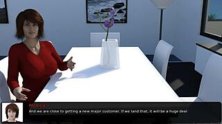 Hot milf with big tits fucks sexy teen's huge ass in amateur anal scene.