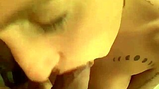 redhead teen arrives from party and sucks big dick