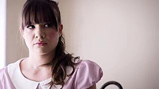 teen step daughter bent over for face fuck by new boyfriend