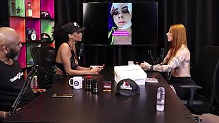 Brazilian teen in sheer red lingerie hides a shocking secret