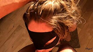 french teen makes deepthroat, does she?