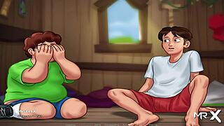 College student with a MILF and hentai gameplay