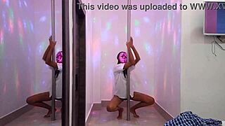 i got a hot morena student dancing sexy in my apartment