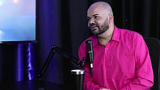 Paulo Avelar Models Sheer Red