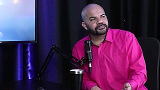 Paulo Avelar Models Sheer Red