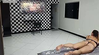 Masked guy fucks and licks Ass of a college student