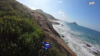 Sexo Arriscado Na Praia Ele Me Comeu Todinha E Ainda Gozou Na Minha Bunda Grande