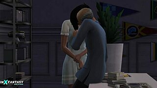 Bad studies with Siobhan Fyres in Sims 4 😏.