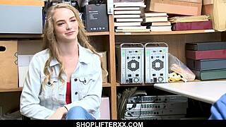 hey, check out this blonde shoplifter getting fucked 😏