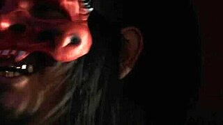 afraid teen 18+ seduced by wicked milf using big black dildo for rough play