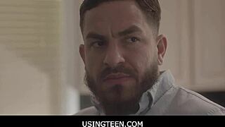 Tiny Asian teen used as freeuse for money owed.