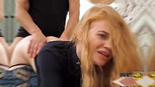 Czech teen 18+ with pierced tits engages in sex for cash in pov scene.