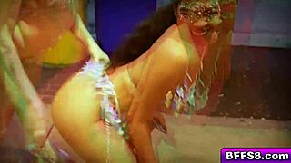 teen bestfriends fuck lucky guy in foursome