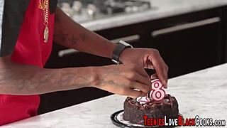 Slutty Teen 18+ Rides Big Cock in Hardcore Interracial