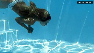 irina cage busty underwater babe