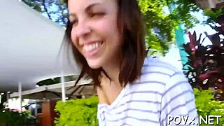 Young teen gives sloppy blowjob and foreplay before wild doggystyle sex