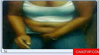 Sexy Teen 18+ Masturbates in Blowjob Webcam!