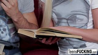 sexy little angie pleases his cock with her ass?