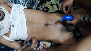 Hanif and,Popy are watch Indian and black couple having hot sex with big cock
