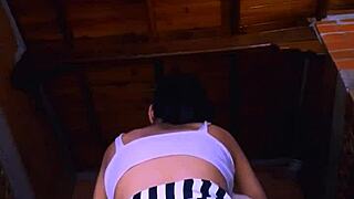 Shy Petite Latina Orgasms from Teacher's Hard Fucking