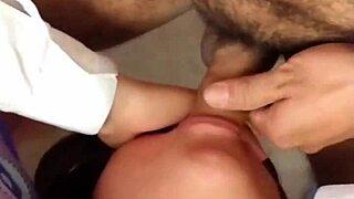 Young student sucks me until I cum in her mouth.