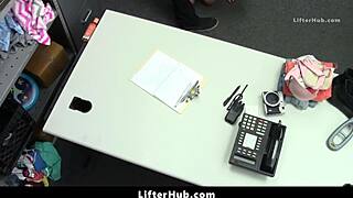 Redhead Teen Hides Stolen Goods in Waistband, Gets Caught and Ripped Apart in Hardcore Action