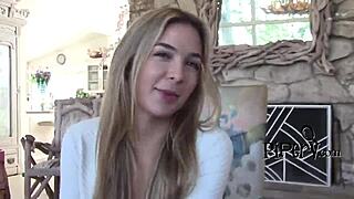 Wow, this pale blonde teen 18+ gets her tight pussy licked! 😍