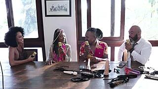 Casal Black RJ in Sheer Red at Sensualcast Santa Caliente Event