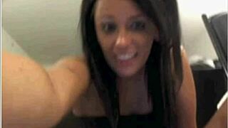 cam girl putting golf balls in her body