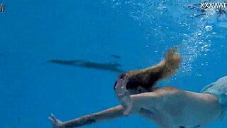 finnish blonde tattooed pornstar mimi underwater