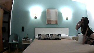 Hotel owner's wife in a private encounter.