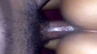 yo, how's this petite ebony teen handling that black dick pov?