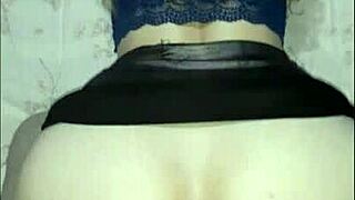 18yo thick latina bubble butt teen in mini skirt takes husband bestfriend cock while cuckhold works