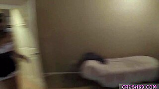 Bottomless teen swallows for daddy on Halloween!