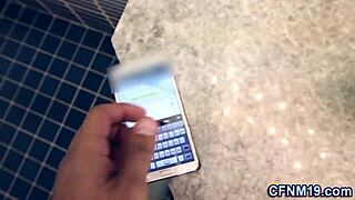 real clothed teen in uniform gets handjob, blowjob, and fucking with cumshot