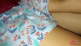 Playing with my stepsister's wet shaved pussy